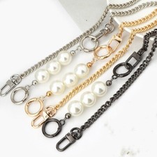 Replacement Pearl Chain Flat Chain For Handbag Or Shoulder Strap Bag 40-200 CM