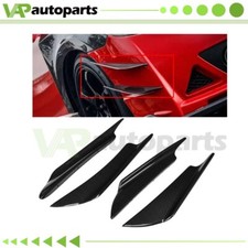 For Bmw F10 F30 F32 F36 F80 Glossy Carbon Look Canards Front Bumper Splitter For Bmw F10 F30 F32 F36 F80 Glossy Carbon Look Canards Front Bumper Splitter