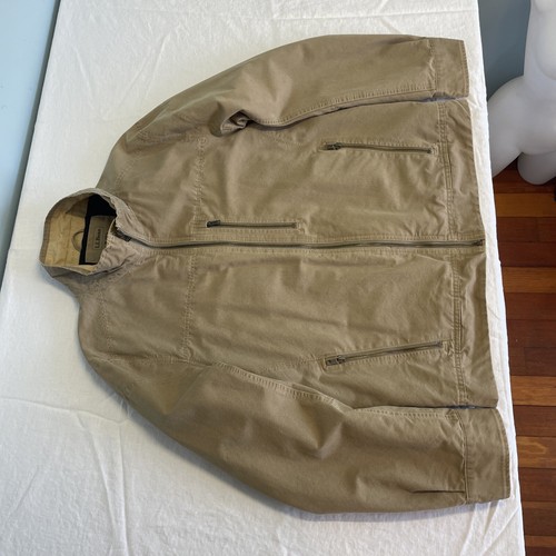LL Bean Para Hombre M Forrado Reg Cremallera Completa Algodón Lona Chaqueta Bolsillos con Cremallera Marrón - Imagen 12 de 24