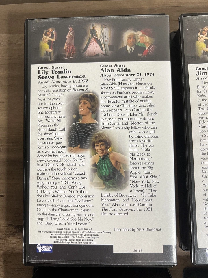 The Carol Burnett Show Collectors Edition VHS Set Of 4 LOT Pre-Owned See Comment - Image 4 of 4