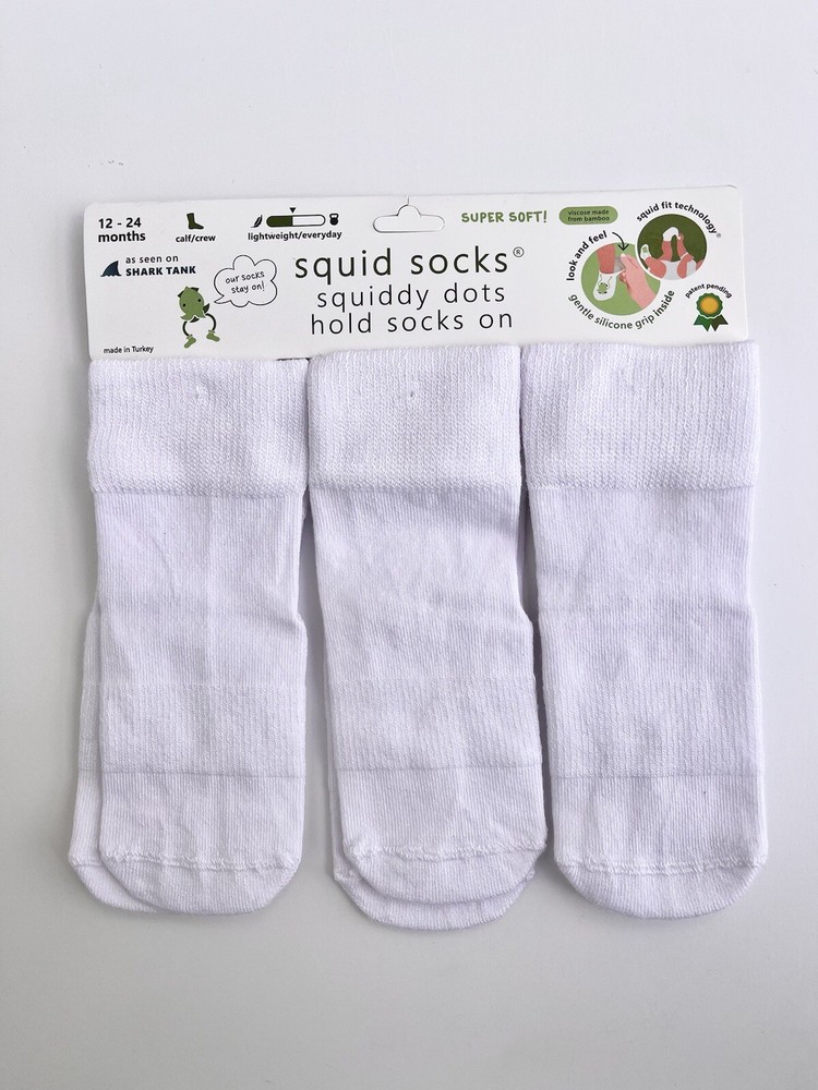 Squid Socks 12-24 Months Bamboo Infant Socks Cloud Collection NEW