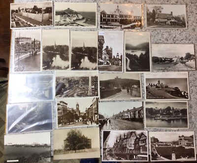 Vintage (1911) England Real Photo Postcard Lot, All One Lot, Dates Vary