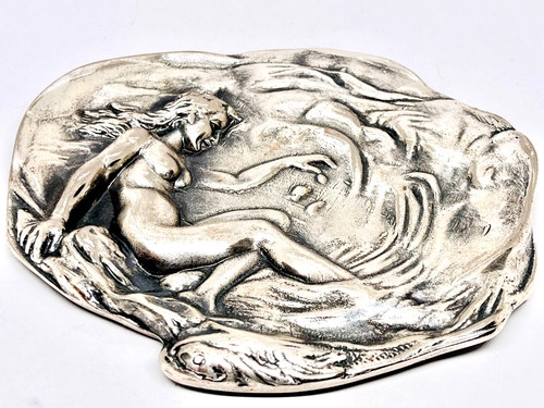 Antique Art Nouveau Pewter