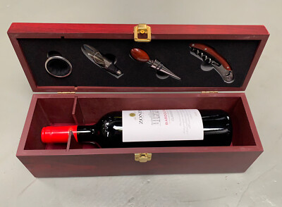 Weinbox , Holzkiste , Bardolino , Tropfring , Kellnermesser , Schatulle Maragoni