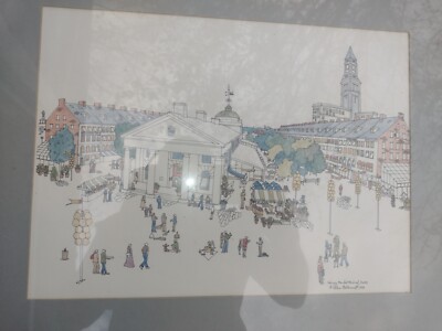 1978 Helen McDermott Artist Drawing Original. Framed. 