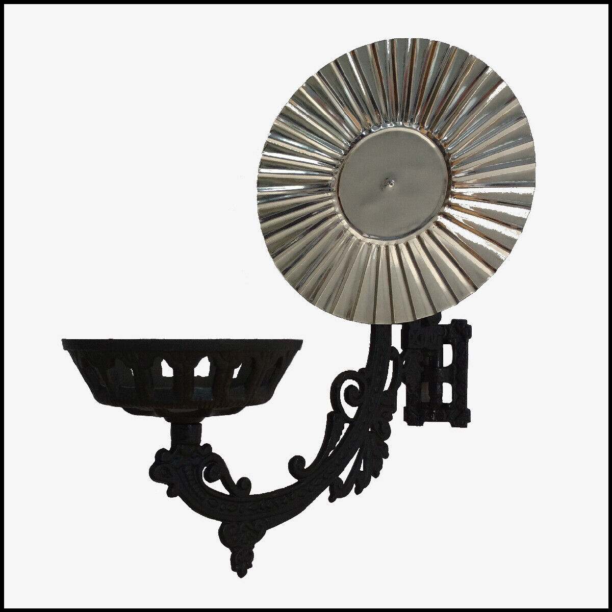 11" CAST IRON OIL LAMP WALL BRACKET ASSEMBLY VICTORIAN STYLE NEW eBay