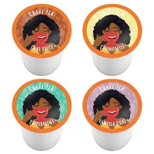 Crave Beverages Assorted Variety Tea Pods, Compatible Keurig 2.0 Brewers, 40 ct