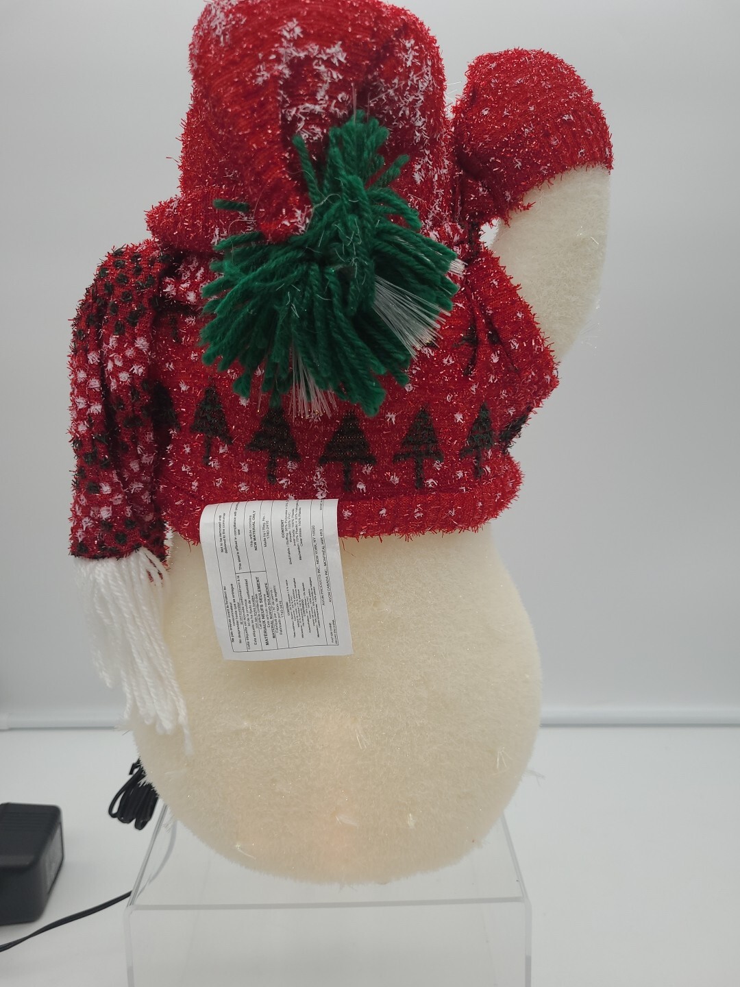 2002 Avon Fiber Optic 15" Christmas Snowman Color Changing eBay
