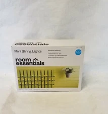 Room Essentials Mini String Lights Indoor/Outdoor 100 lights (green wire)