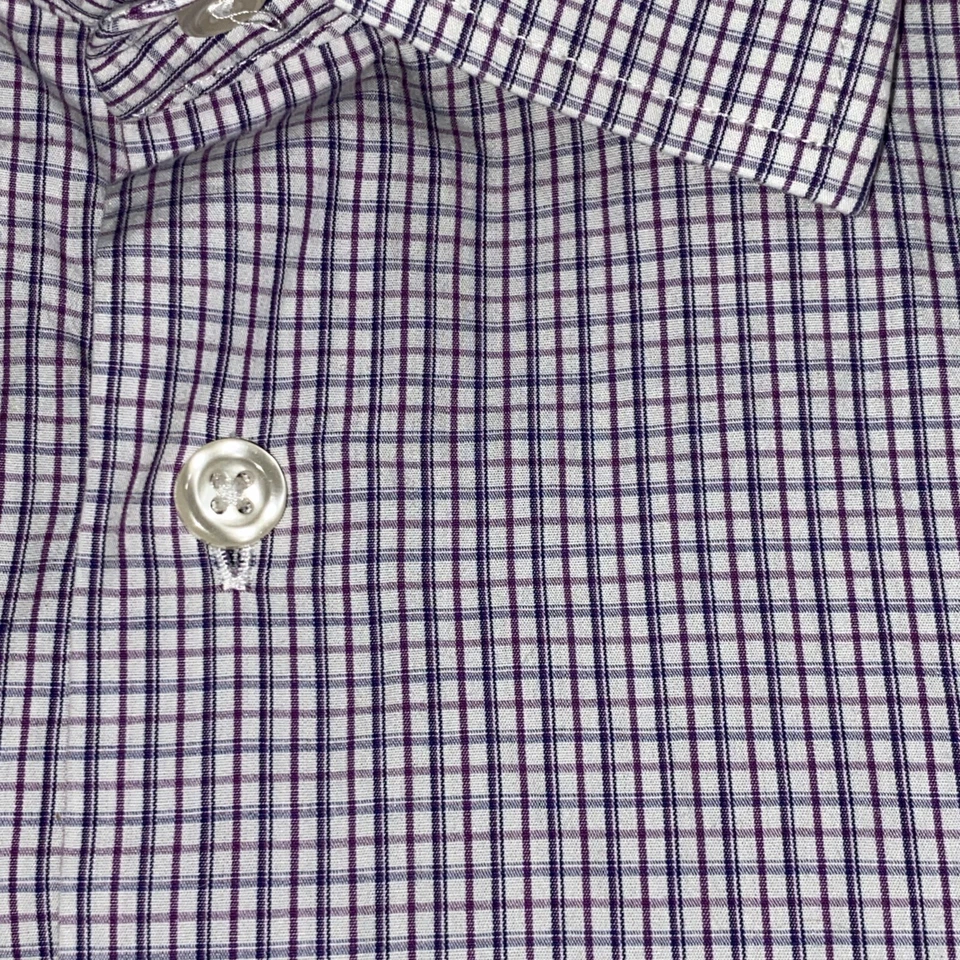 John W Nordstrom Dress Button Down Shirt Mens 15 32/33 S Trim Fit - Image 4 of 4