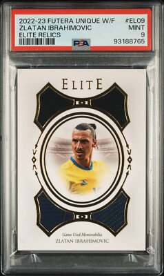 ZLATAN IBRAHIMOVIC PSA 9 2022 FUTERA UNIQUE WORLD FOOTBALL ELITE