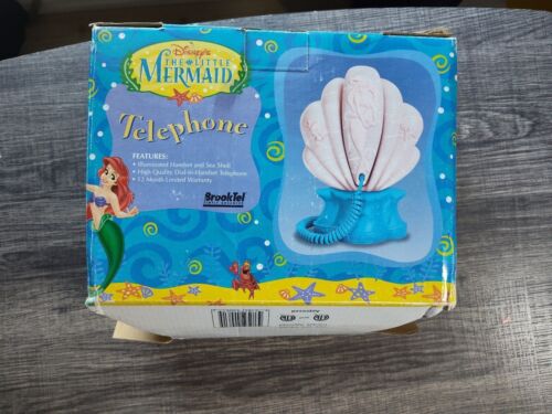 Brand New Vintage 1997 Little Mermaid Ariel BrookTel Shell Phone Disney Landline - Picture 3 of 12