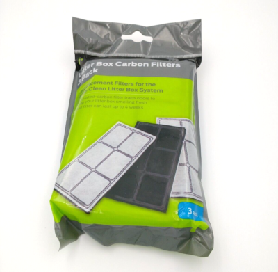 Premier Pets 3-PK Carbon Filters For Auto Clean Litter Box GAC00