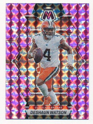DESHAUN WATSON 2023 PANINI MOSAIC PINK PRIZM #48 CLEVELAND BROWNS MINT