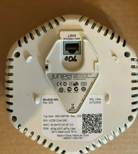 Juniper Networks WLA321-WW Wireless Access Point with No Wall Mounts WLA321-WW - Picture 8 of 9