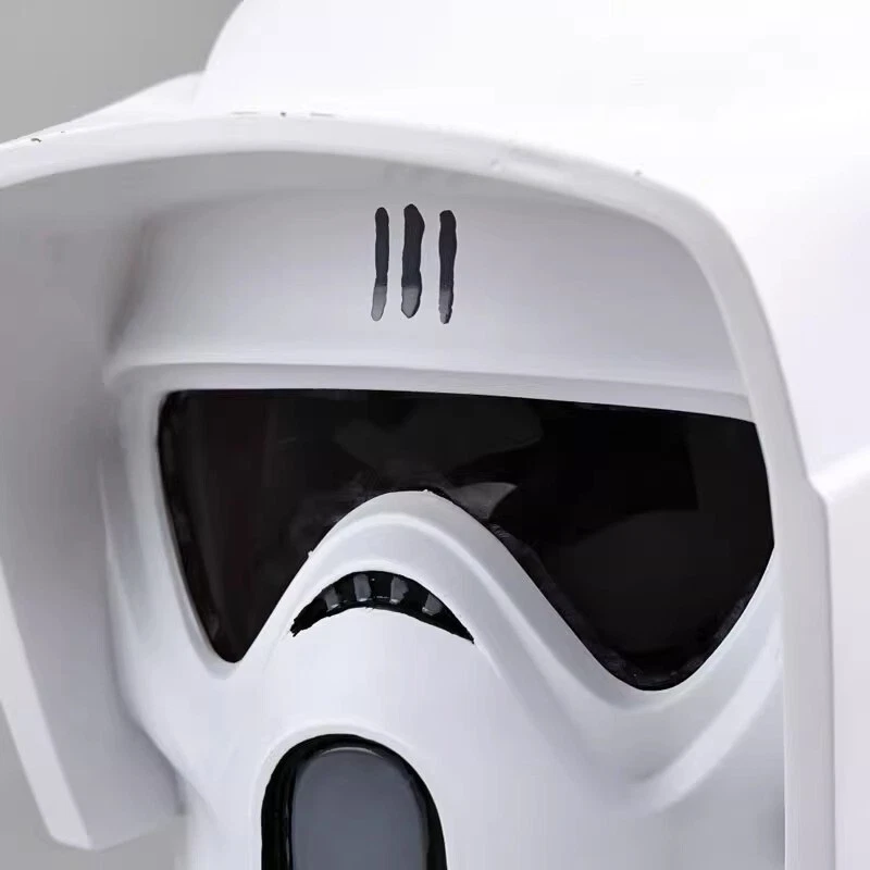 Anime Star Wars Scout Troopers Casco Blanco Cosploay Accesorios Máscara Tocado PVC Foto 2 de 4