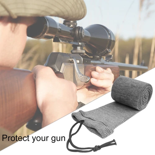 12er Pack Flinte/Gewehr Socken Jagd Gewehr Sockenhülle Silikon behandelt grau 55 Zoll - Bild 2 von 20