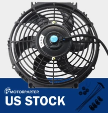10" inch Universal 6 blades Slim Pull Push Racing Electric Radiator Cooling Fan