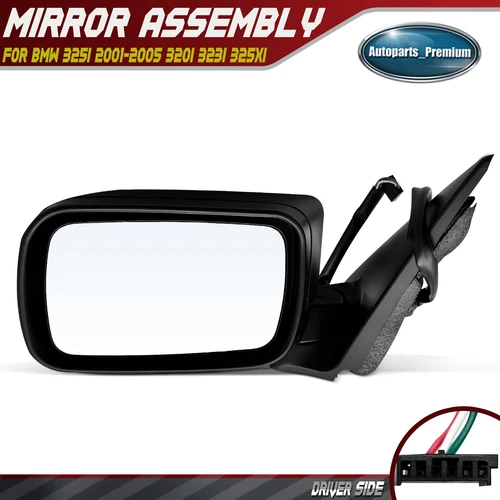 Driver Power Mirror w/ Manual Folding for BMW E46 320i 323i 325i 325xi 328i 330i