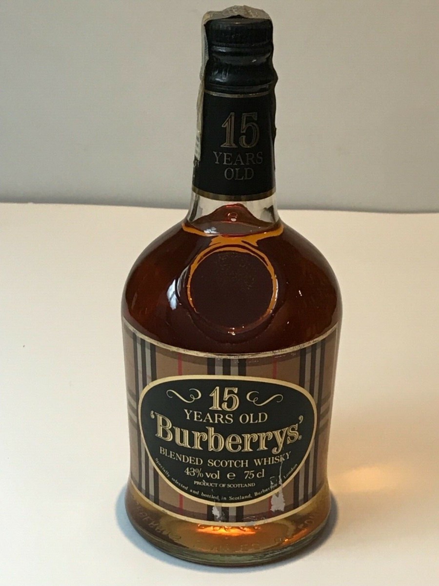 WHISKY BURBERRYS 15 YEARS OLD FINEST BLENDED SCOTCH WHISKY