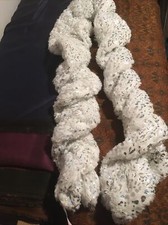 Justice scarf soft white sparkles winter holiday