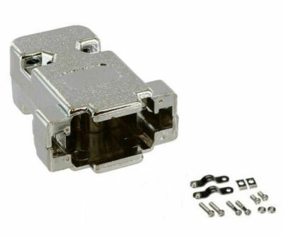 DB9 HD15 Metalized Plastic Hood Shell for Solder Crimp D-SUB Connector Cover