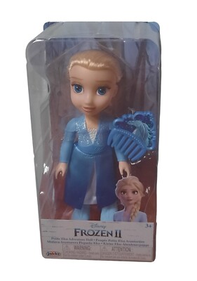 Disney Eiskönigin Frozen II Kleine Elsa Spielzeugpuppe mit Kamm ca. 15 cm