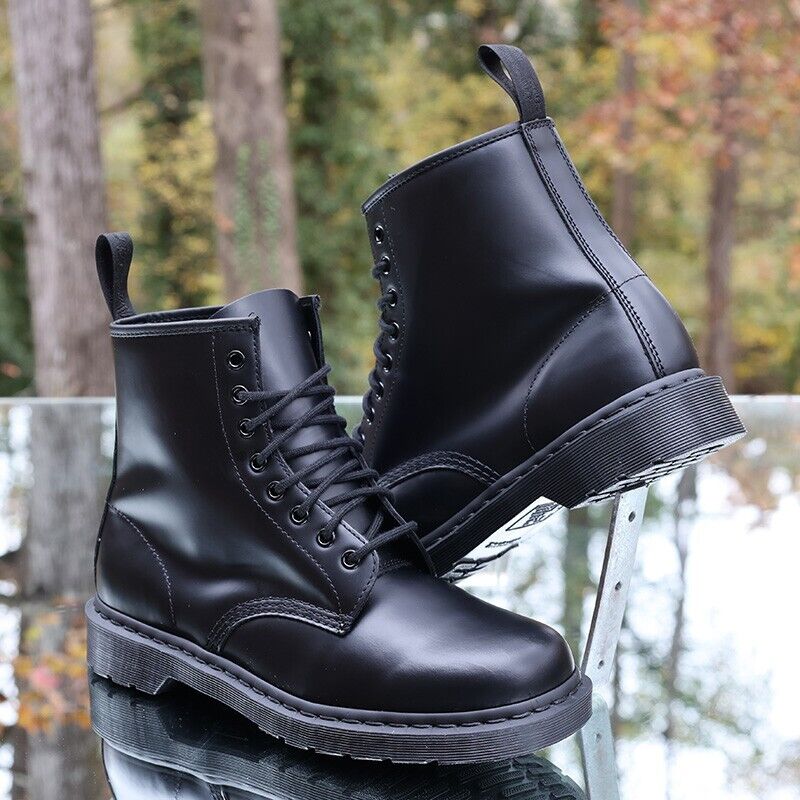 Dr. Martens 1460 Mono 8 Eye Men's Size 11 Black Leather Dr. Martens 1460 Mono 8 Eye Men's Size 11 Black Leather
