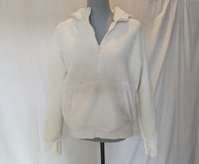 All in motion Women's Hoodie Small White Polyester Long sleeve Thumbhole Cuffs