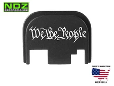 NDZ Slide Cover Back Plate Glock 17 19 Gen 1-4 Aluminum - We The People