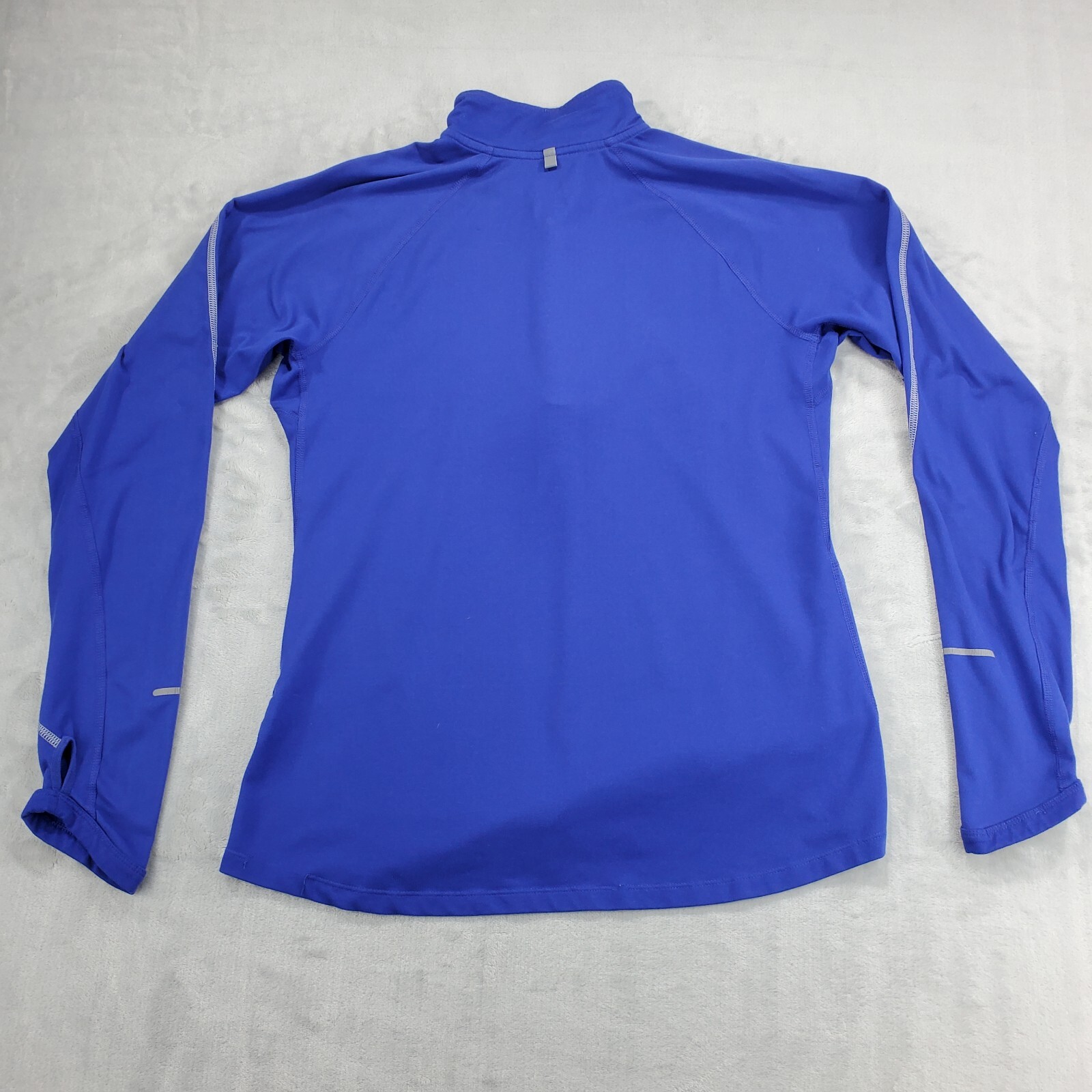 Nike Women's Element Quarter Zip Running Top Longsleeve Blue Training Size M image 9