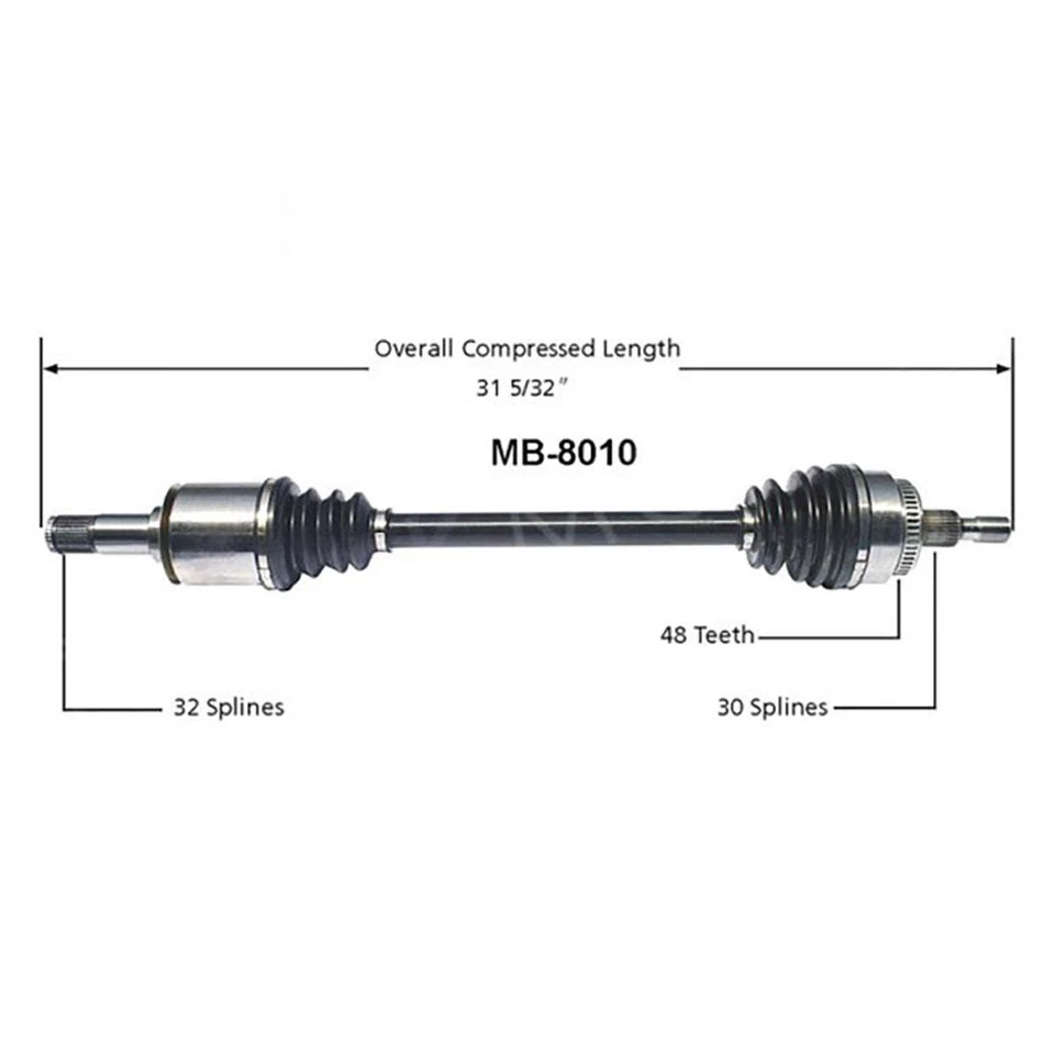 Par trasero conjunto eje CV Surtrack para Mercedes-Benz ML320 1998 1999 2000 Foto 4 de 4
