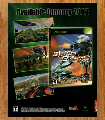 Battle Engine Aquila Xbox Atari Lost Toys - Video Game Print Ad Poster Promo Art