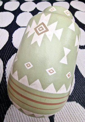 Vintage '' Southwestern Native American Vase '' Handarbeit Volkskunst Keramik Retro **