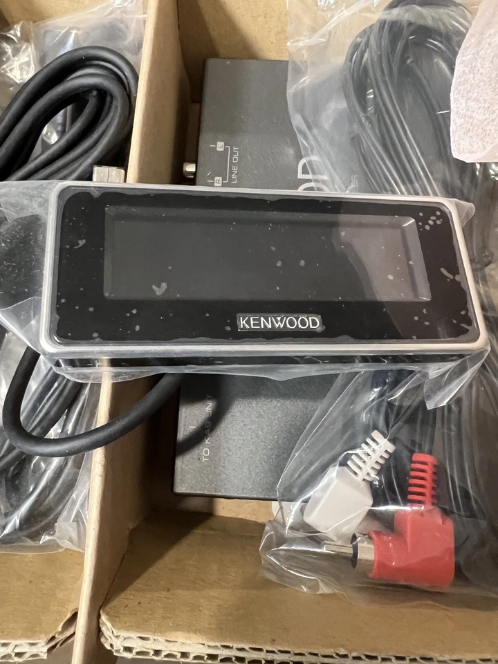 Controlador de medios externos Kenwood KOS-A300 modelo de EE. UU. N/como nuevo con KCA-iP101 probado JP Foto 4 de 4