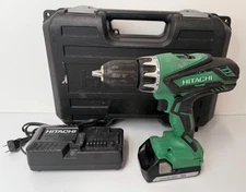 Hitachi DV 18DGL 18V Lithium-Ion 1/2 in Cordless Drill Driver w/ Battery,Charger