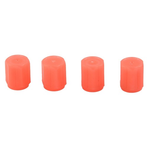 Tire Valve Luminous Accessories Fluorescent Red Ring Inside Stem Covers
