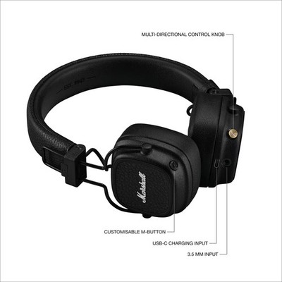 Marshall /Major Ⅳ /Bluetooth Headphones Amazon.com: Marshall Major IV On-Ear Bluetooth Headphones
