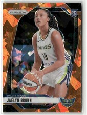 Jaelyn Brown RC 2024-25 Panini Prizm WNBA Orange Ice Dallas Wings #31