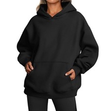 Womens Oversized Hoodie Pullover Jumper Fleece Sweatshirt Casual Loungewear UK