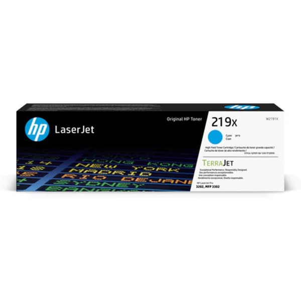 Hp Toner W2191X 219X 2500Seiten Cyan-image