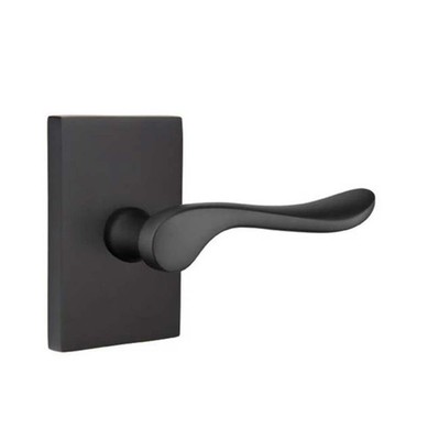 Emtek Link Emtek Passage, Modern Rectangular Rosette, Luzern Lever, LH, US19