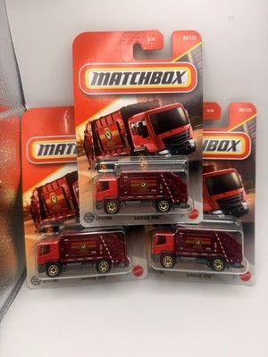 2025 Matchbox #99 RED GARBAGE KING Lot OF 3