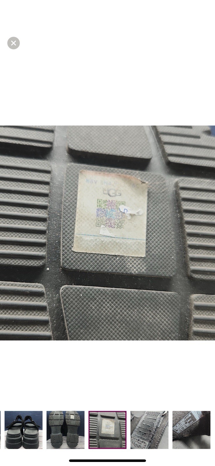 UGG Black Chunky Platform Slides - image 9