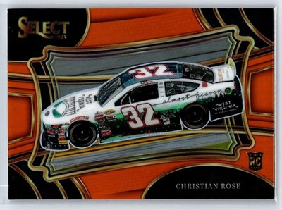 2024 Panini Select #163 Christian Rose Orange Prizms #/49