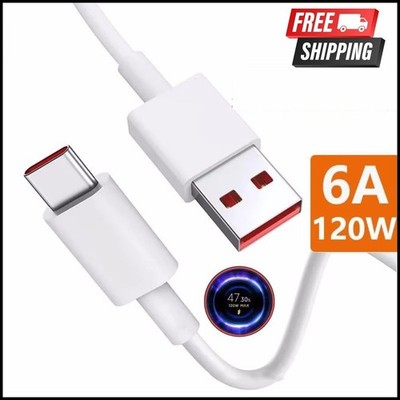 6A 120W USB Type C Fast Charging Cable Quick Charge Cord for Xiaomi Poco Realme