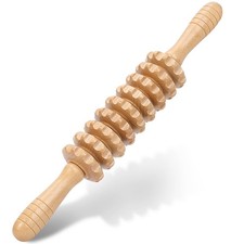 Rodillo de masaje de madera, herramientas de masaje terap utico de madera