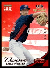 2013 Panini USA Champions National Team Mirror Red Bailey Falter Rookie 032/499