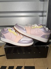 Size 6Y- Youth Nike Air Jordan Pastel" White Pink Purple Yellow 322708-671