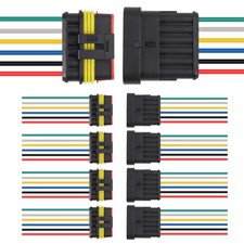 5Pair 6Pin Connector Waterproof Electrical 6 Pin Plug Auto Electrical Wire Co...